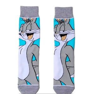 Looney Toons Bugs Bunny Custom CartoonNetwork Crew Socks One Size Unisex
